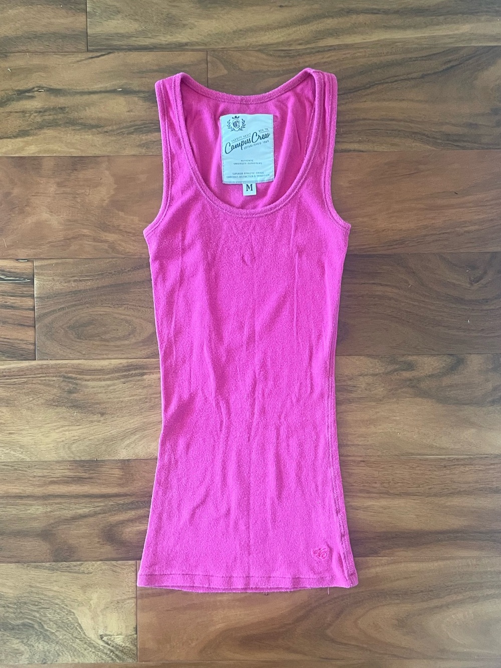 Y2K Campus Crew Pink Tank Top - Women's Medium
